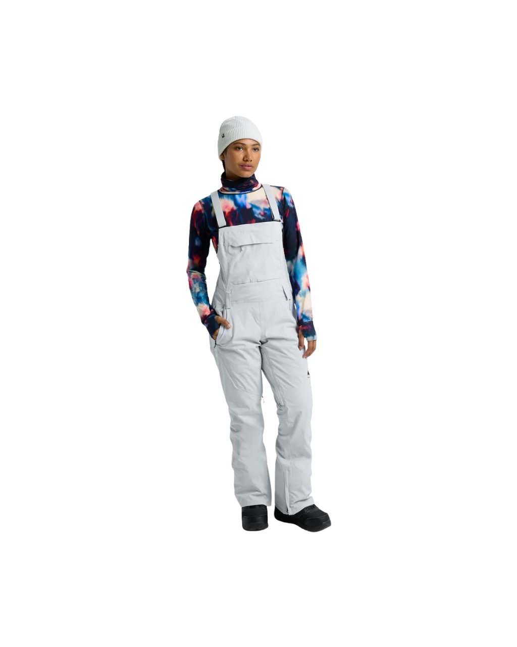 Salopette da Snowboard Donna BURTON Gray Cloud