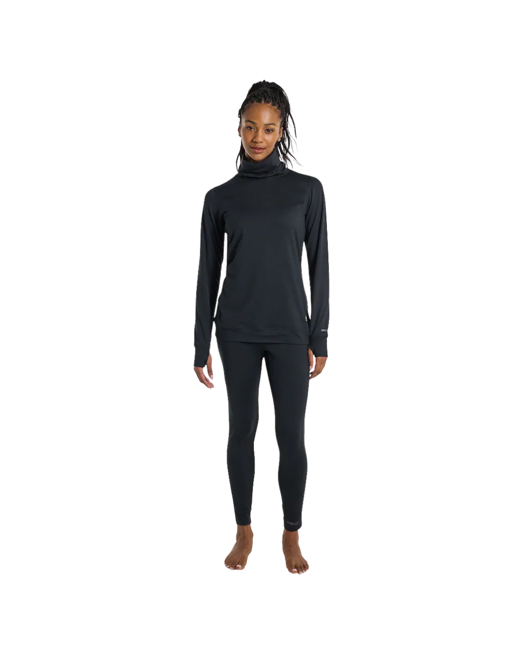 Maglia Termica Dolcevita Donna BURTON  Midweight Base Layer Long Neck Shirt True Black
