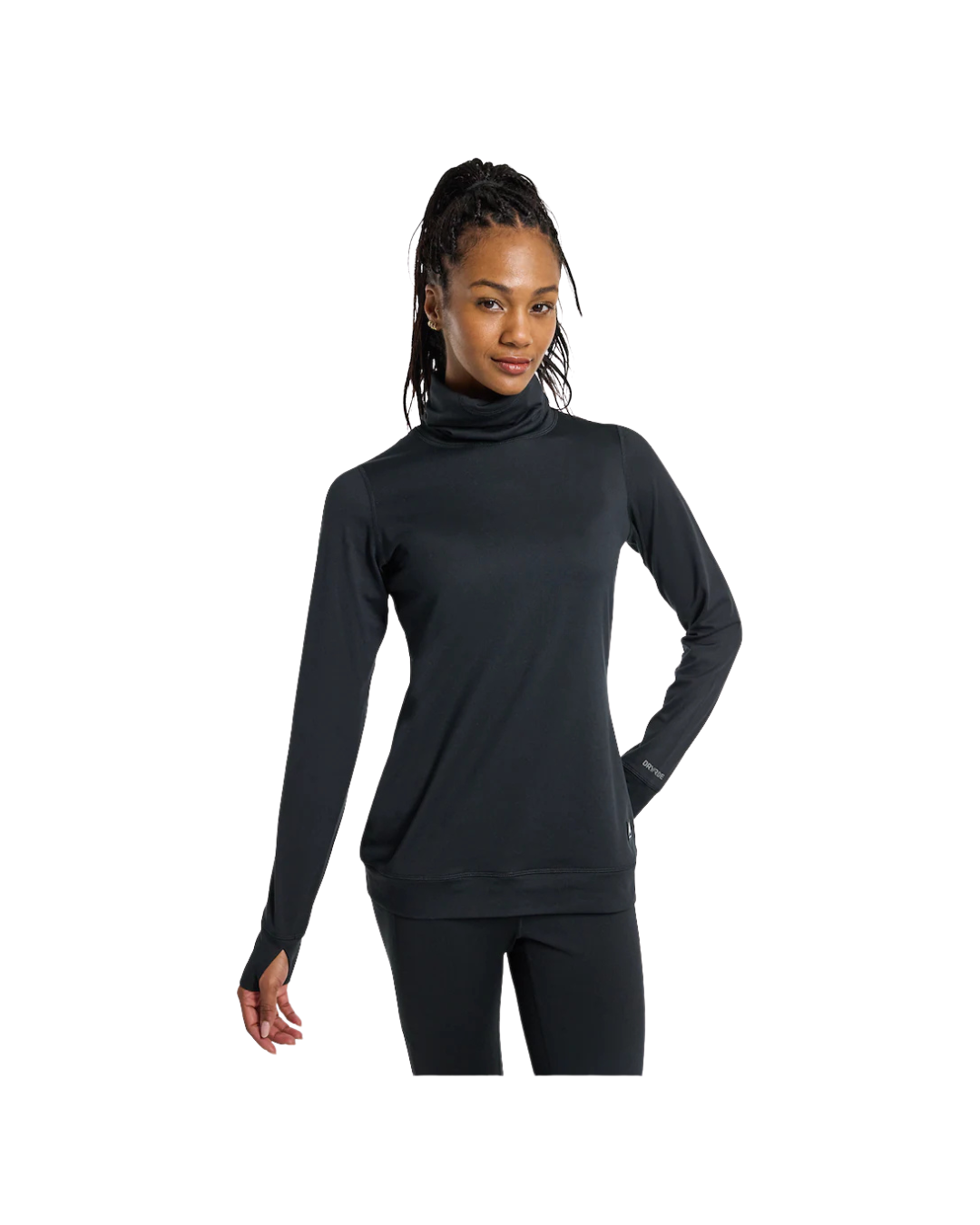 Maglia Termica Dolcevita Donna BURTON  Midweight Base Layer Long Neck Shirt True Black