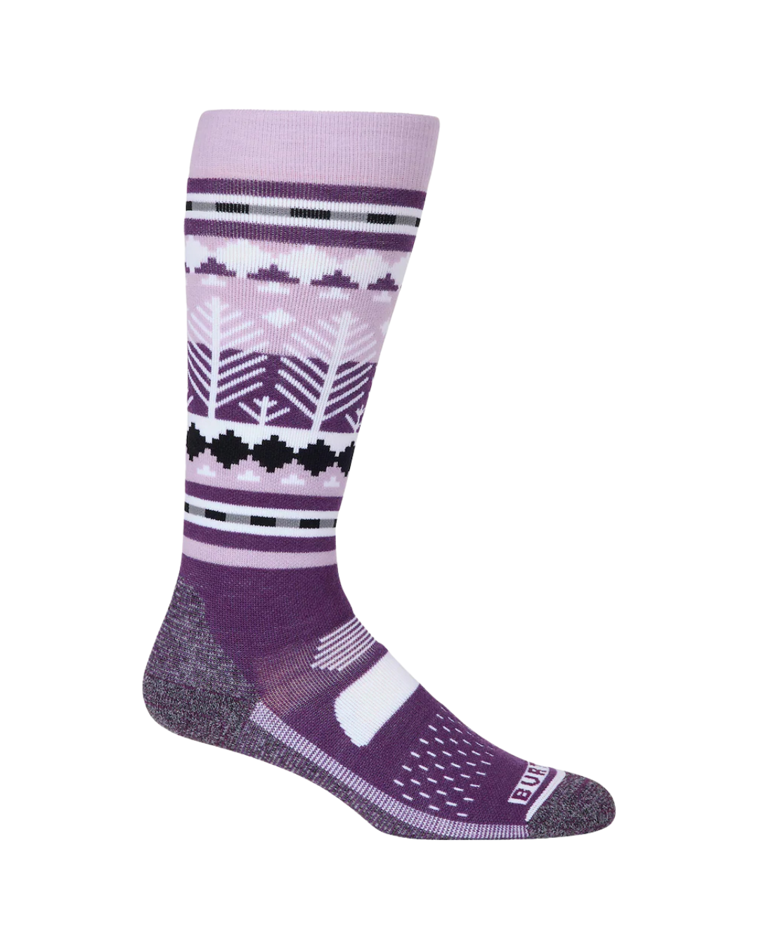 Calze da Snowboard Donna BURTON Performance Midweight Snowy Pines