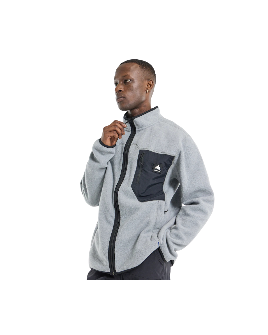 Pile Tecnico BURTON Cinder Full-Zip Fleece Gray Heather