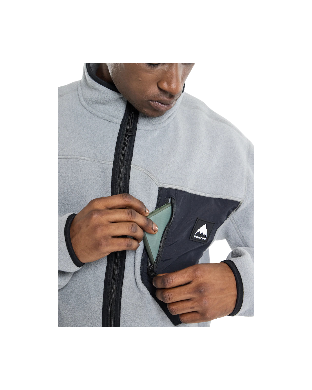 Pile Tecnico BURTON Cinder Full-Zip Fleece Gray Heather