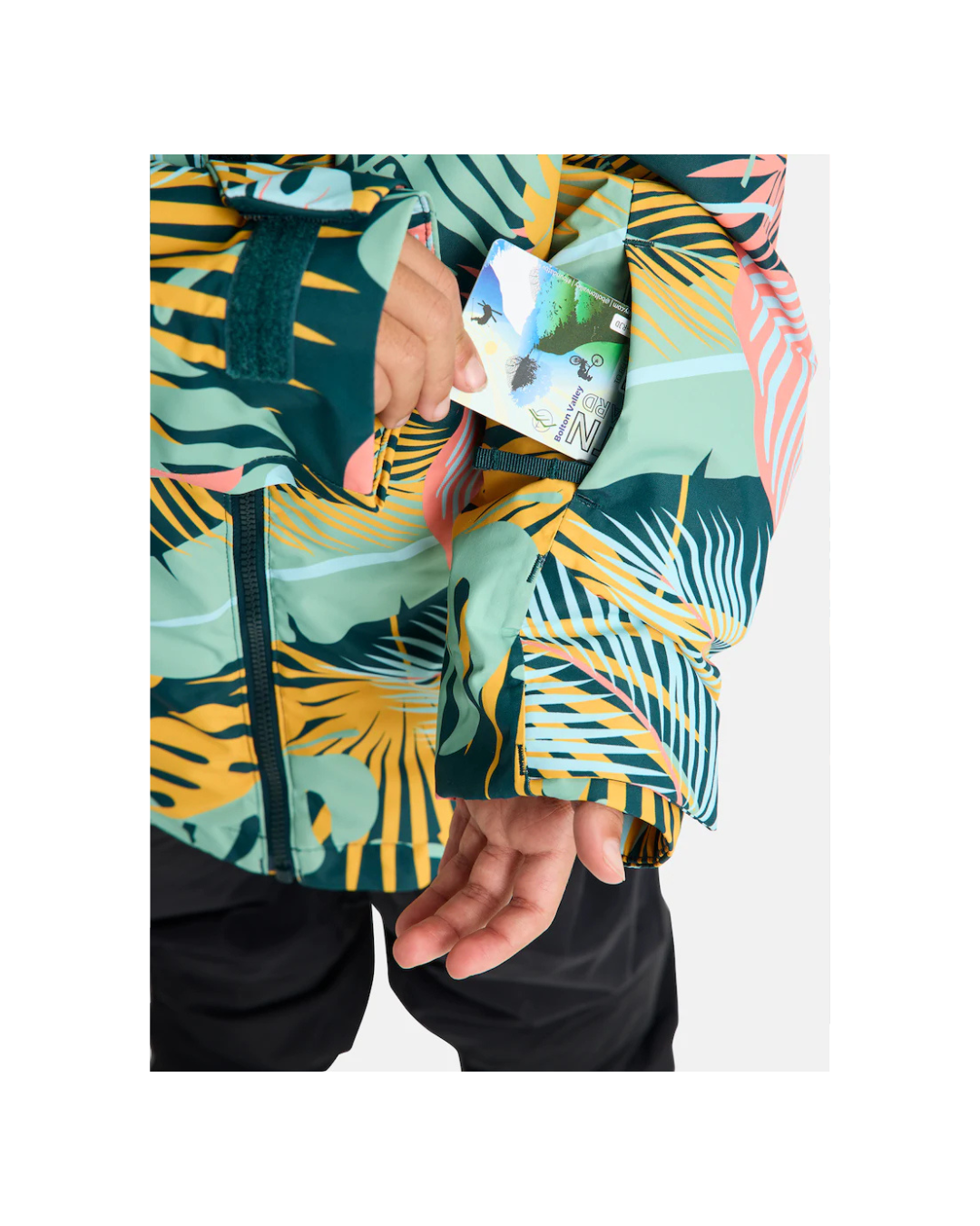 Giacca da Snowboard Bambino BURTON Hillslope Jacket Oversized Tropical