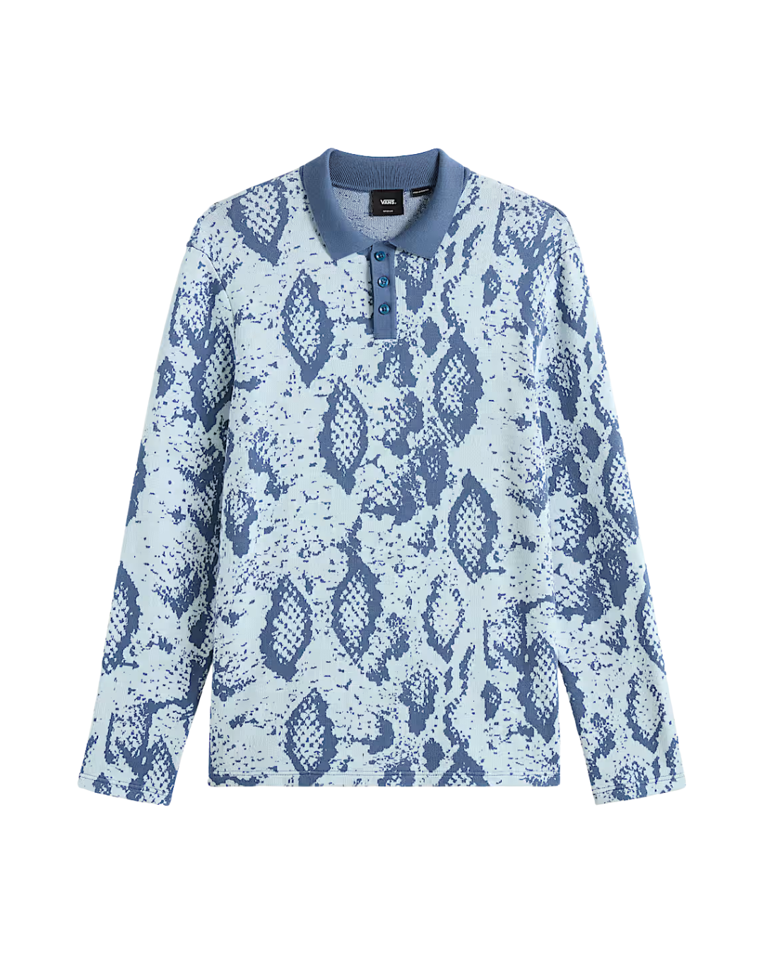 Polo a Maniche Lunghe VANS Raw Instinct Blu