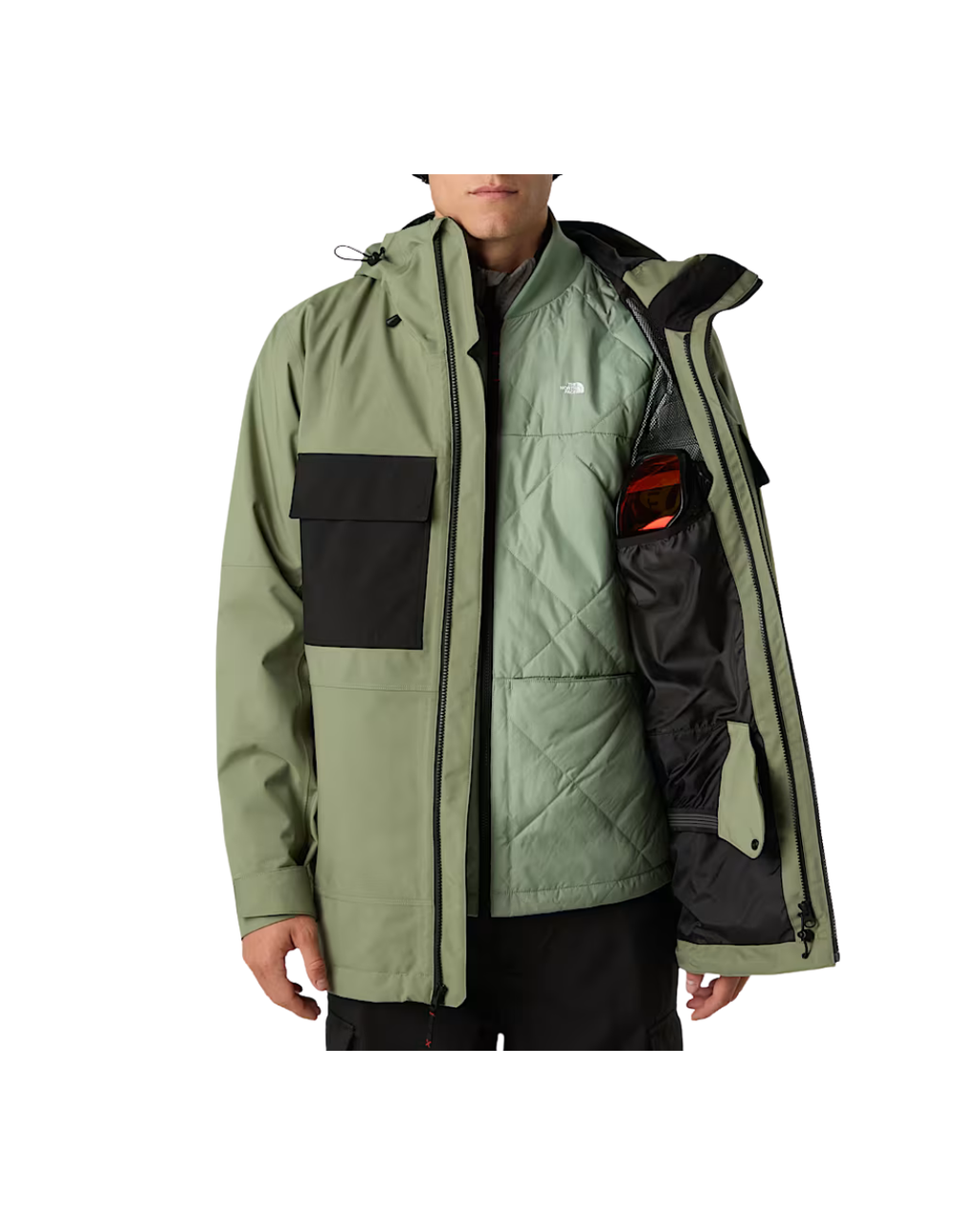 Giacca da Snowboard THE NORTH FACE  Fourbarrel Triclimate® 3-in-1 Jacket  - Bark Mist