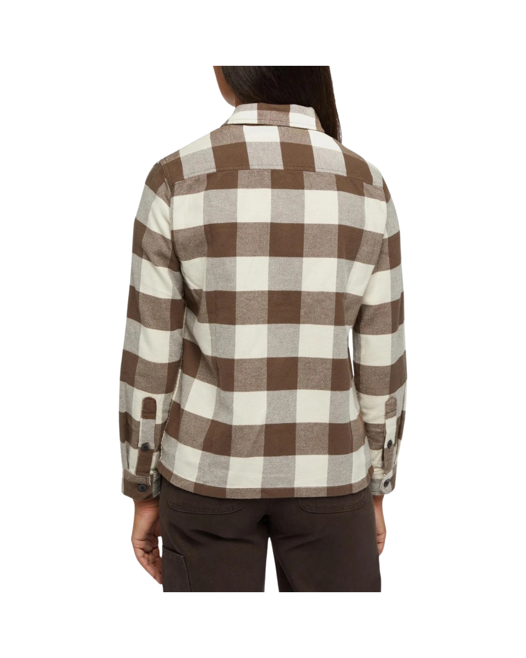 Camicia DICKIES New Sacramento LS Donna  White/Brown