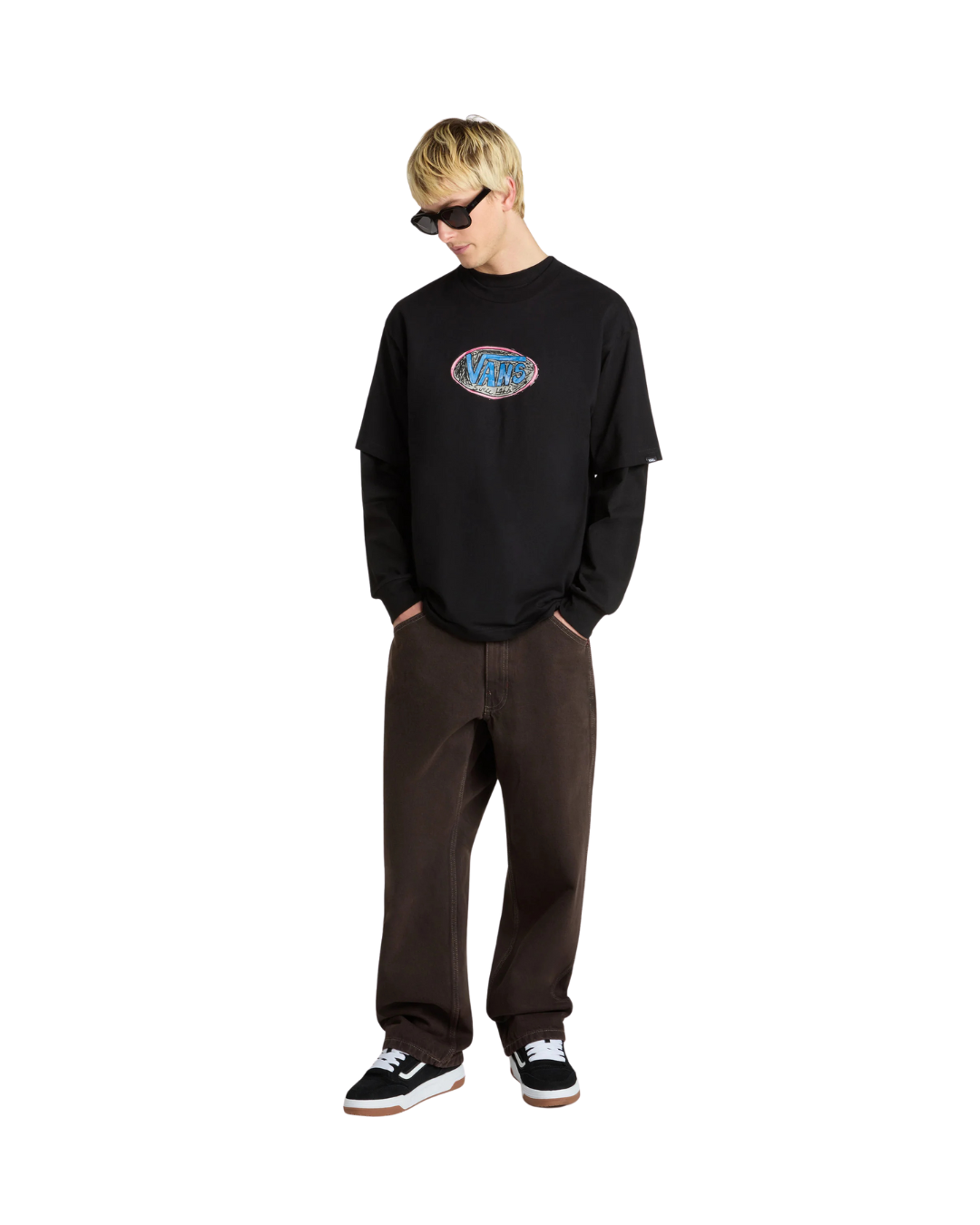 Jeans VANS SKATE 5 Loose Denim Dark Brown