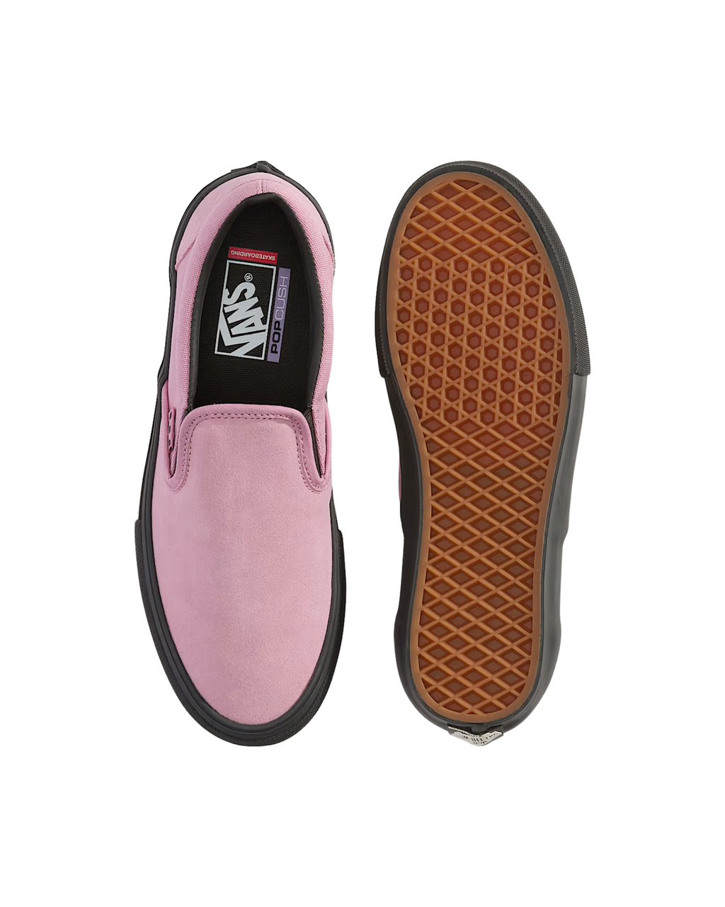 Scarpe VANS Skate Slip-on  Pink Black