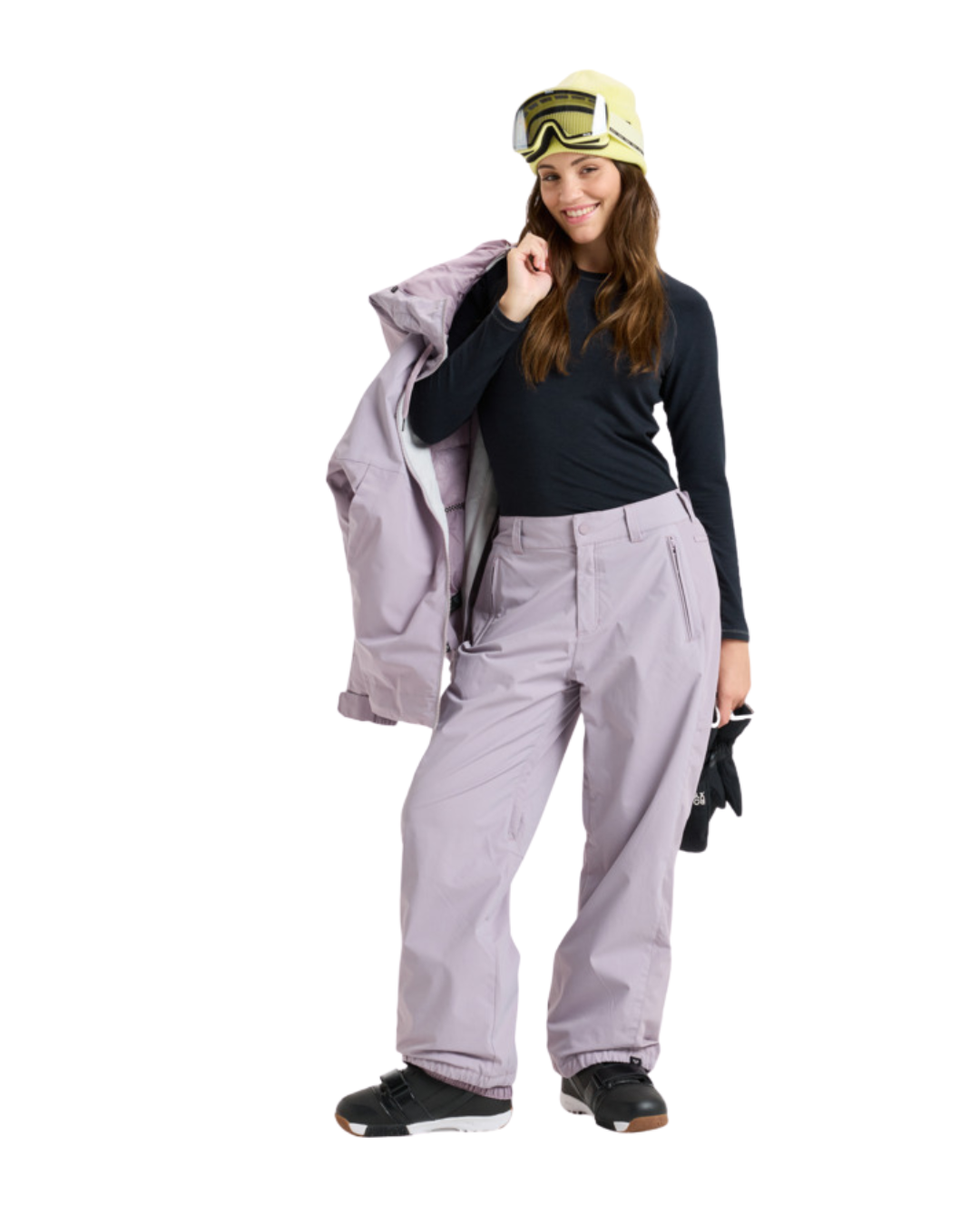Pantaloni Da Snowboard ROXY Steeply Lavanda