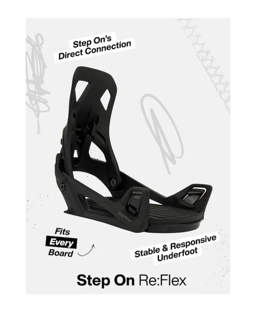 Attacchi Snowboard BURTON Step On® X Re:Flex Black