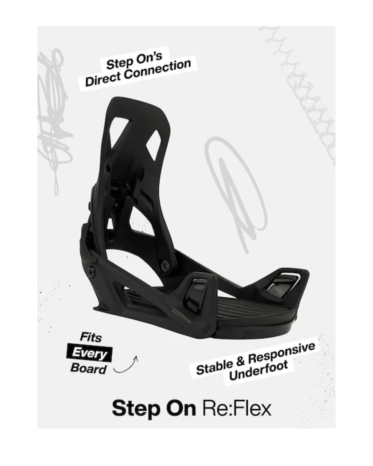 Attacchi Snowboard BURTON Step On® X Re:Flex Black