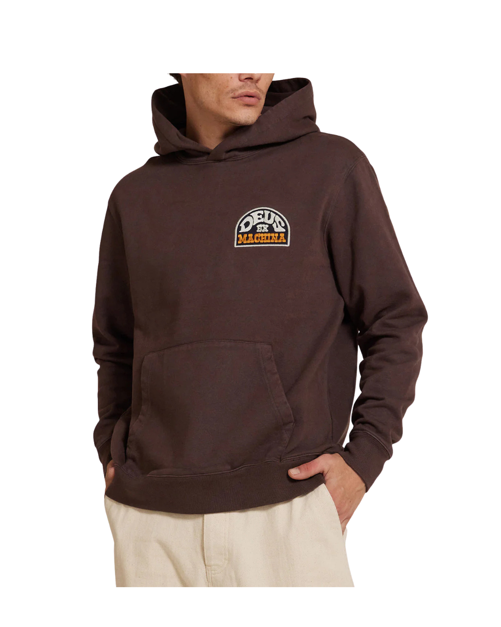Felpa DEUS EX MACHINA Riders Friend Choc Brown