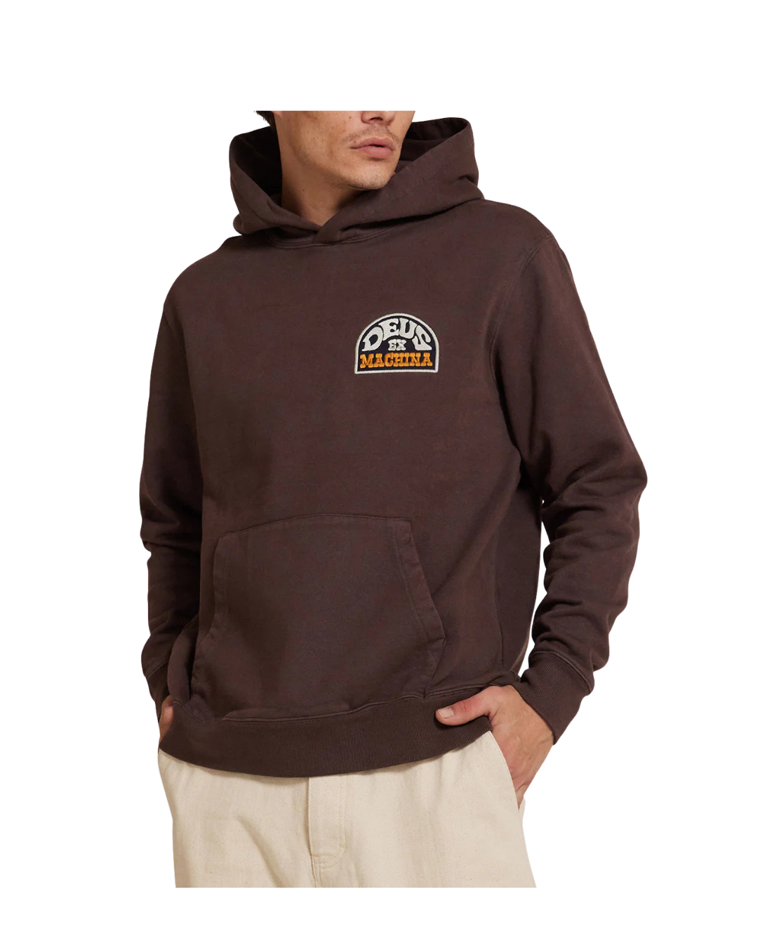 Felpa DEUS EX MACHINA Riders Friend Choc Brown