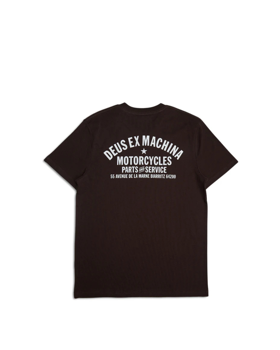 T-Shirt DEUS EX MACHINA Biarritz Address Choc Brown