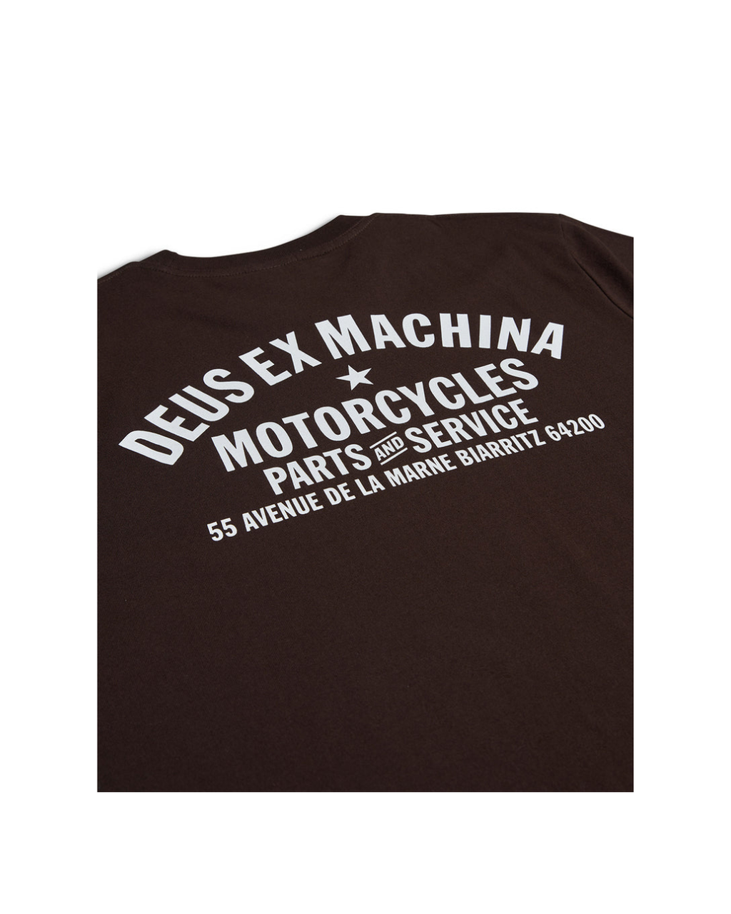 T-Shirt DEUS EX MACHINA Biarritz Address Choc Brown
