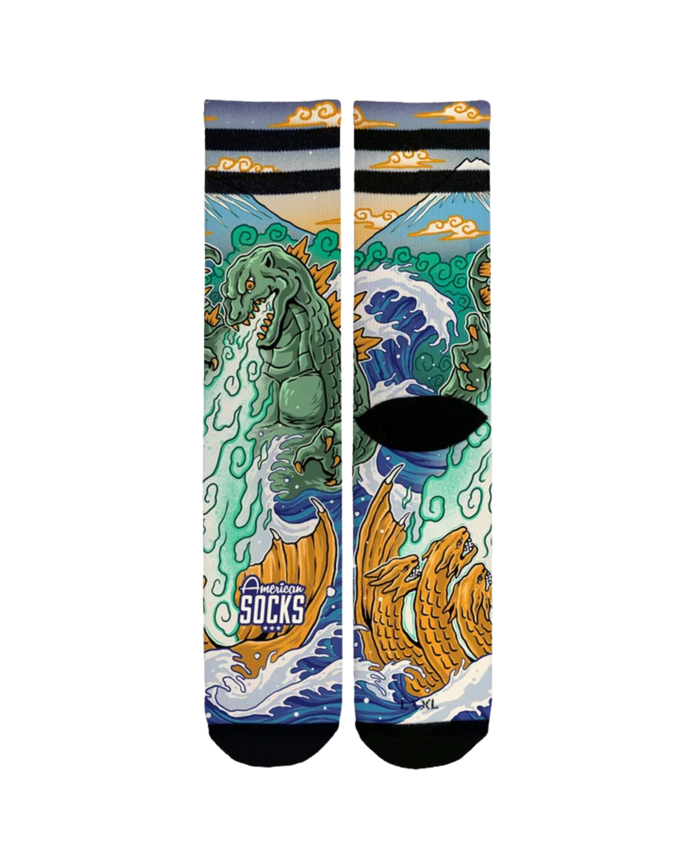 Calze AMERICAN SOCKS  Signature Mid High Socks Kaiju King