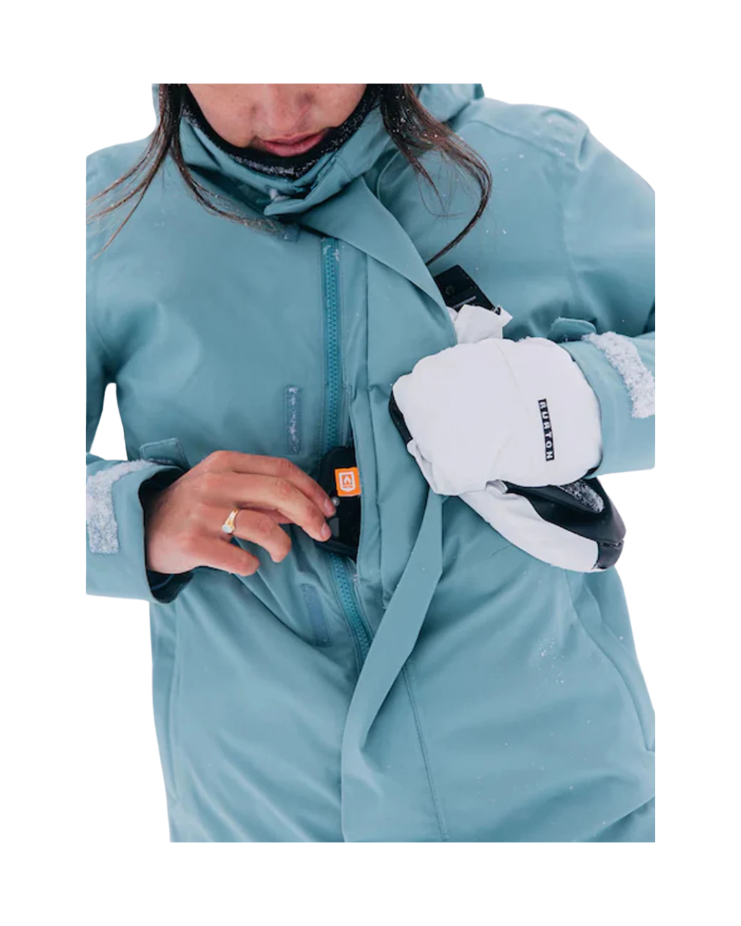 Giacca Donna Snowboard BURTON W Loyil Down  Rock Lichen