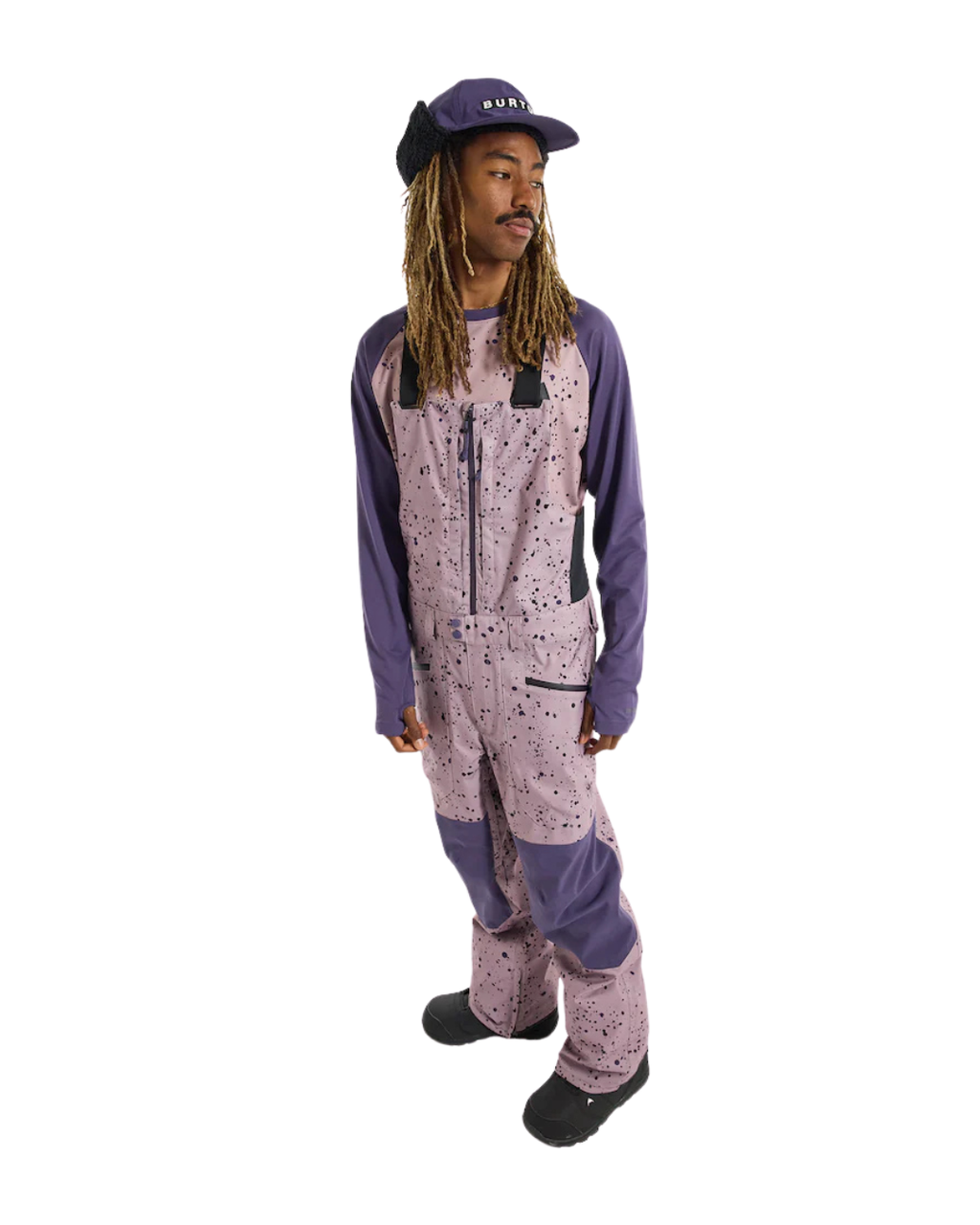Salopette Da Snowboard BURTON  Reserve 2L Bib Pants - Elderberry Splatter