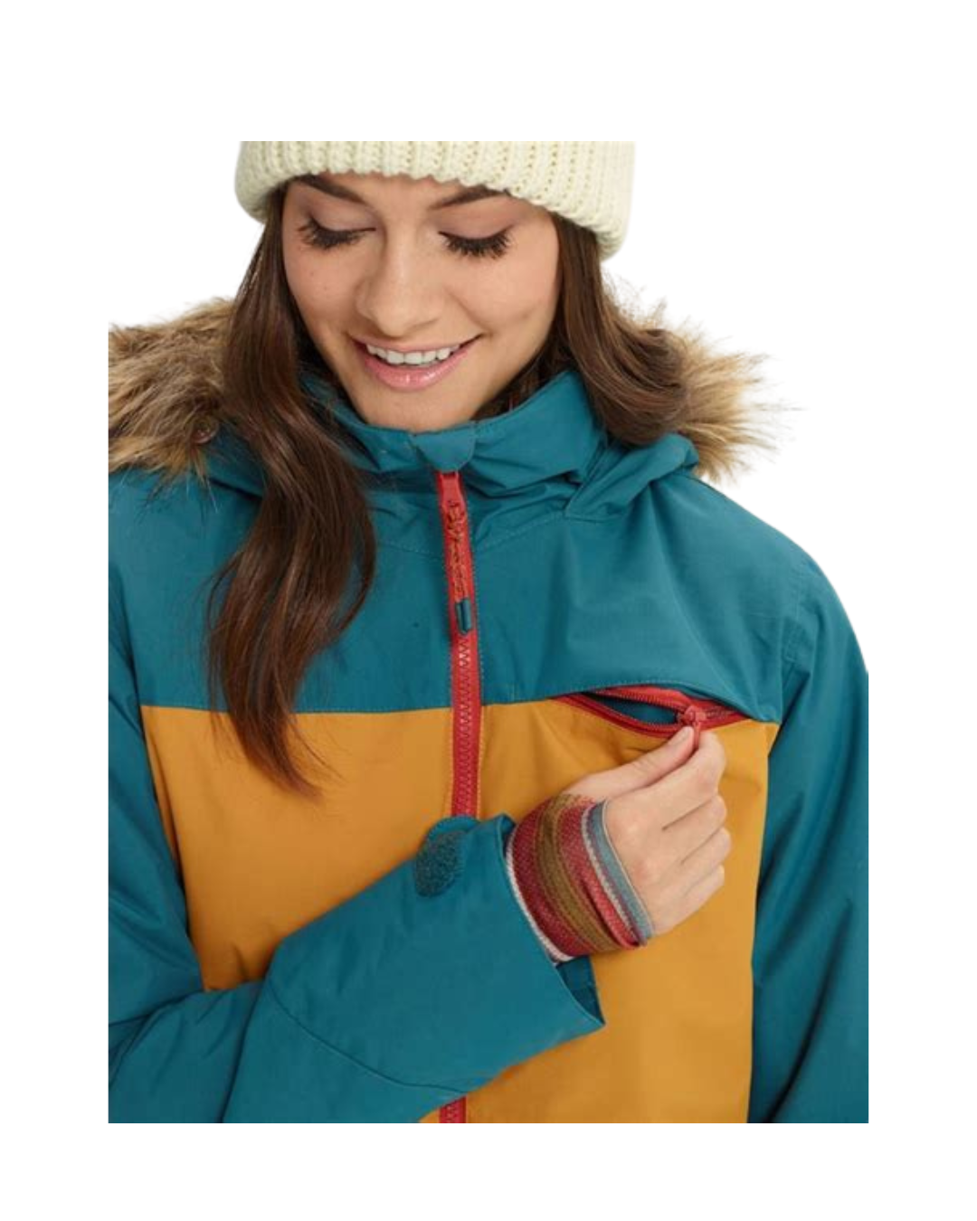 Giacca Donna Snowboard BURTON Lelah 2L - Balsam Squashed