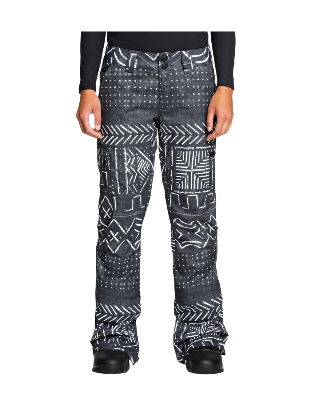 PANTALONI Da Donna DC Recruit -  Black Mud Cloth Print