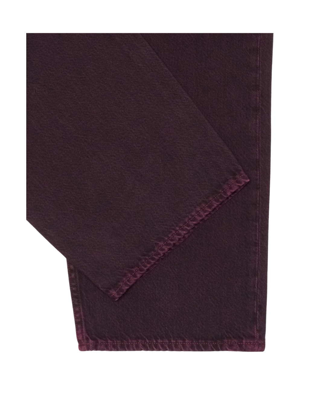 Pantaloni EDWIN Bamba Pant - Black - red plum overdyed