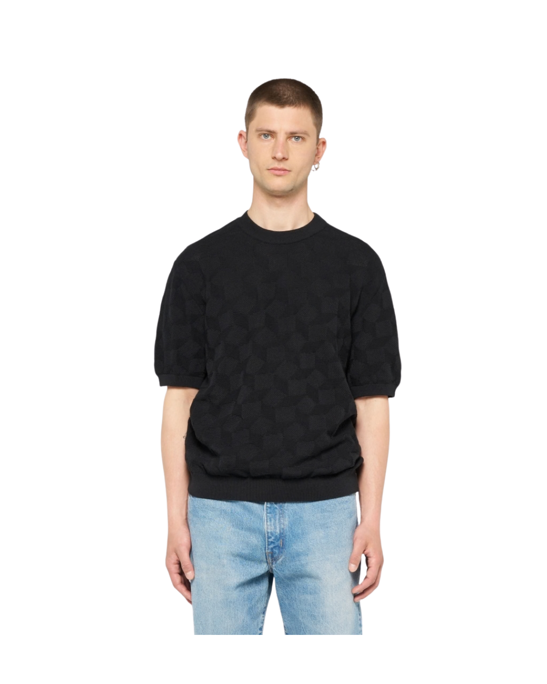 T-shirt EDWIN Block Knitted - Black