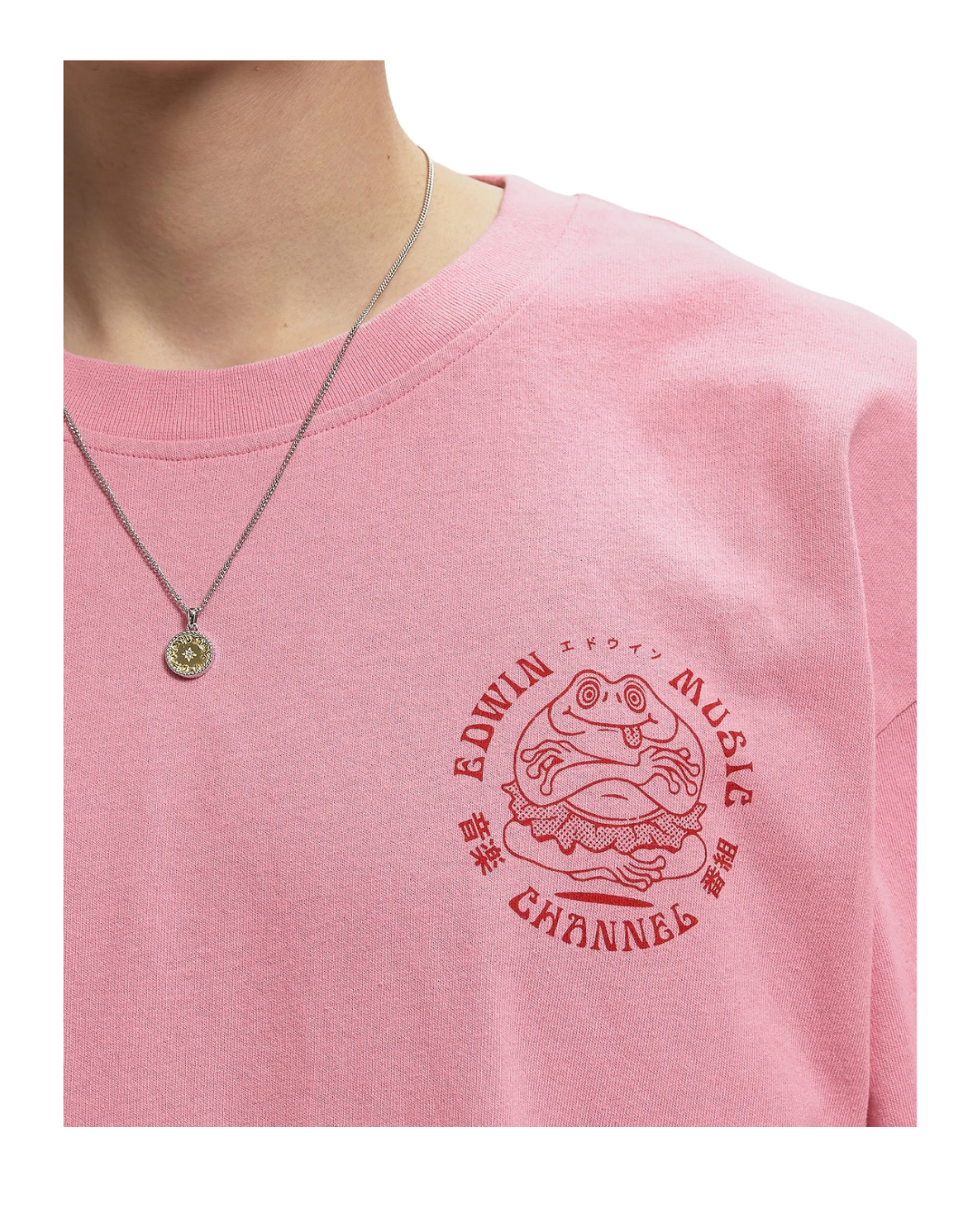 T-shirt EDWIN Music Channel Tee - Begonia Pink