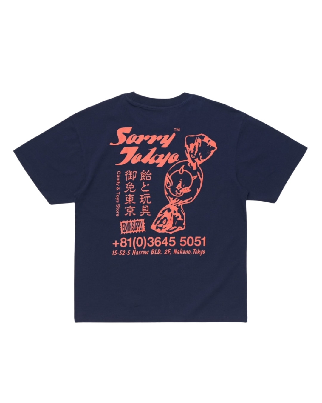 T-shirt EDWIN Sorry Tokyo - Maritime Blue