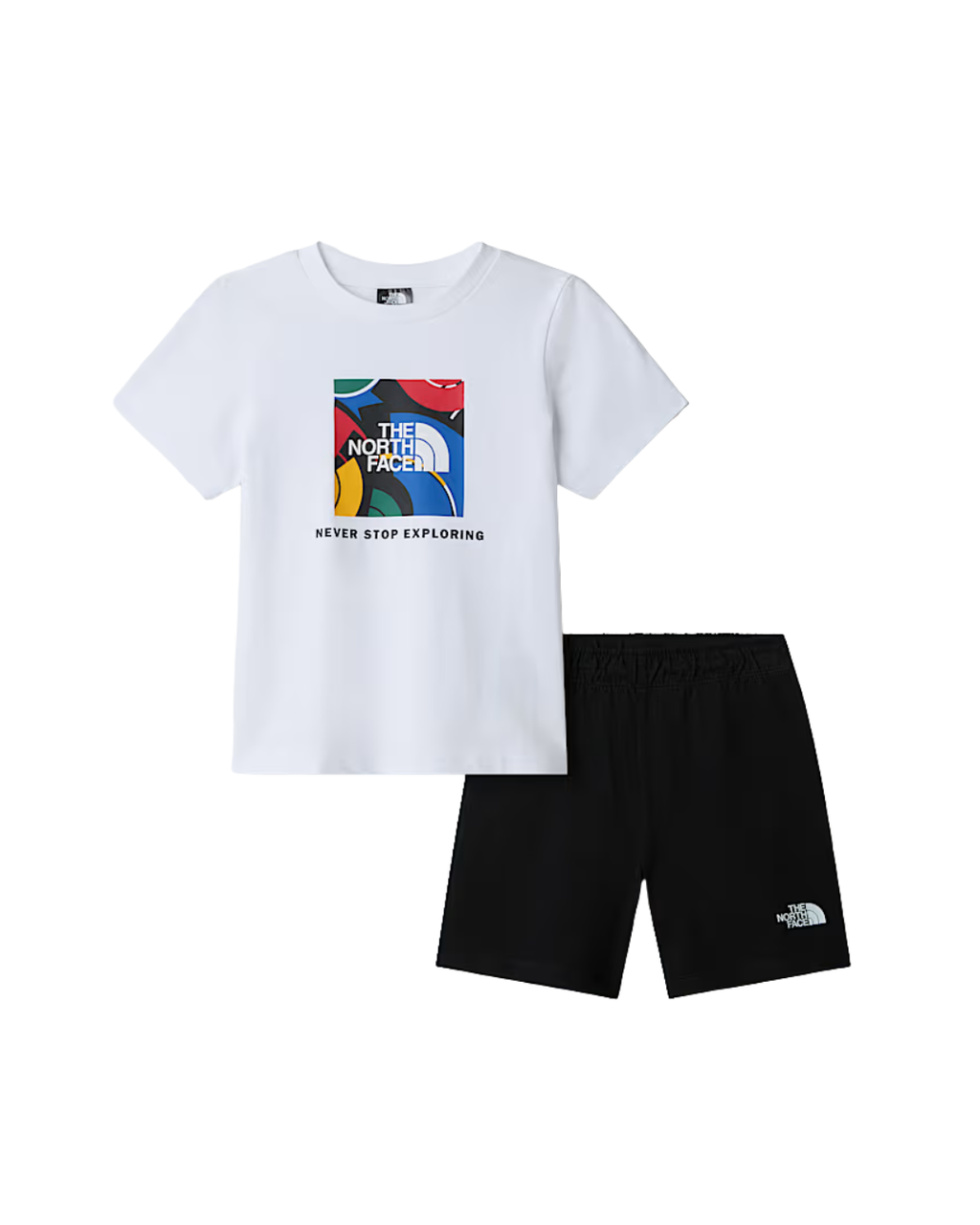 Box Da Bambino/a THE NORTH FACE Set NSE Box Play Regular con Pantaloncini - Wht Blk