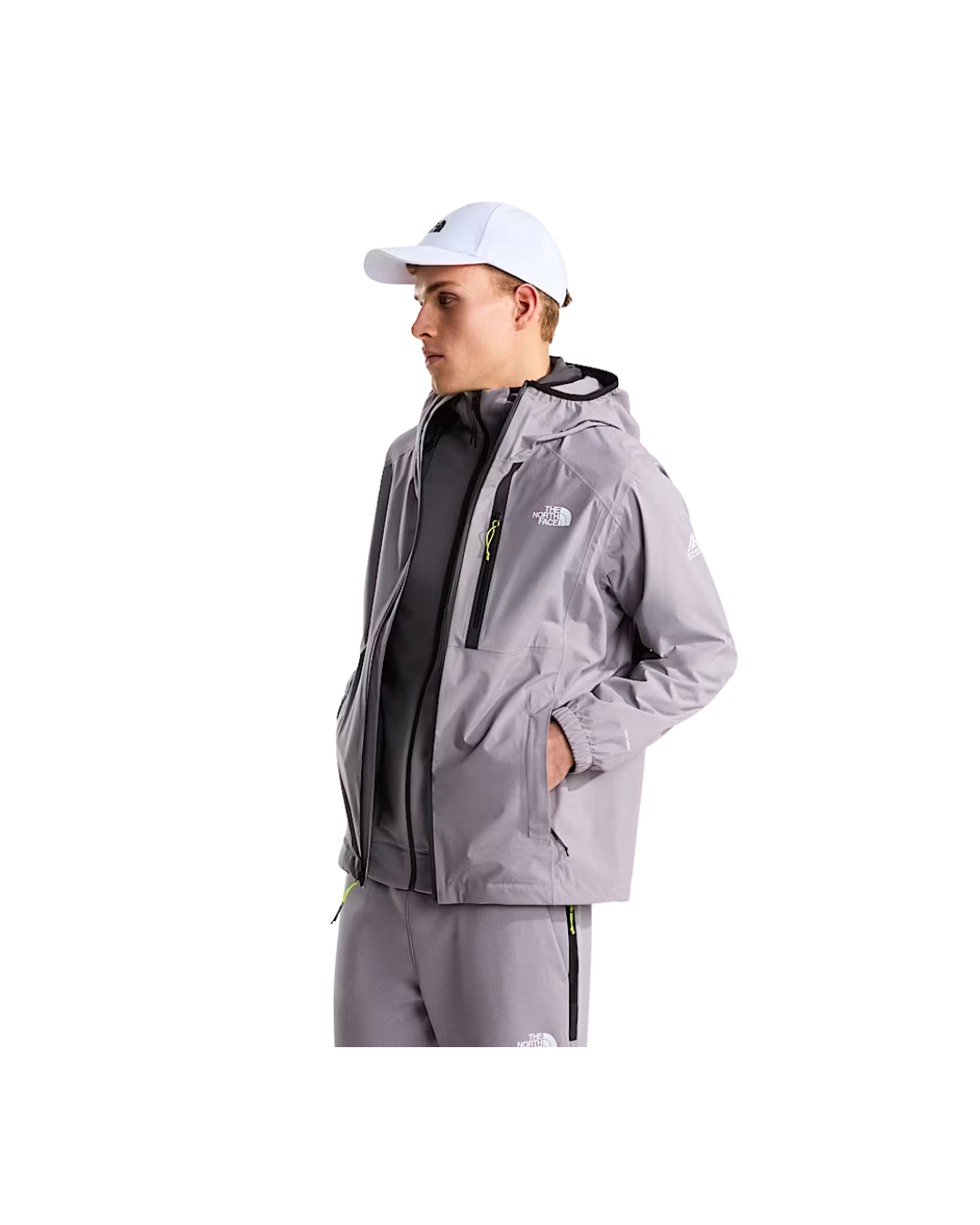 The North Face Mountain Athletics Rainlit Uomo – Giacca Impermeabile con Cappuccio - Transcendent Grey