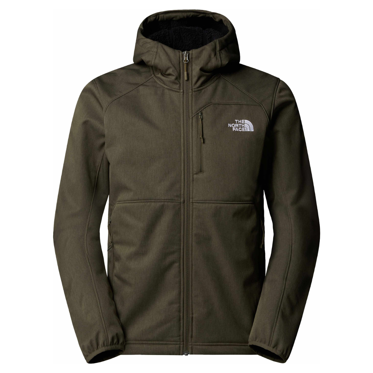 THE NORTH FACE Men's Quest Hooded Softshell Jacket - NEW TAUPE GREEN\DARK HEATHER