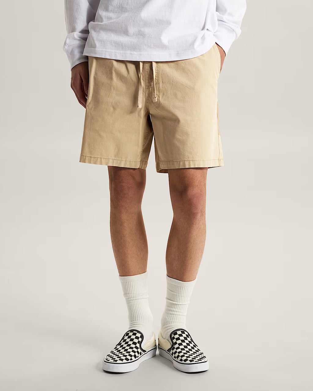 🩳 Vans Range Relaxed Elastic Shorts – Pantaloncini Unisex Relaxed Fit - Beige