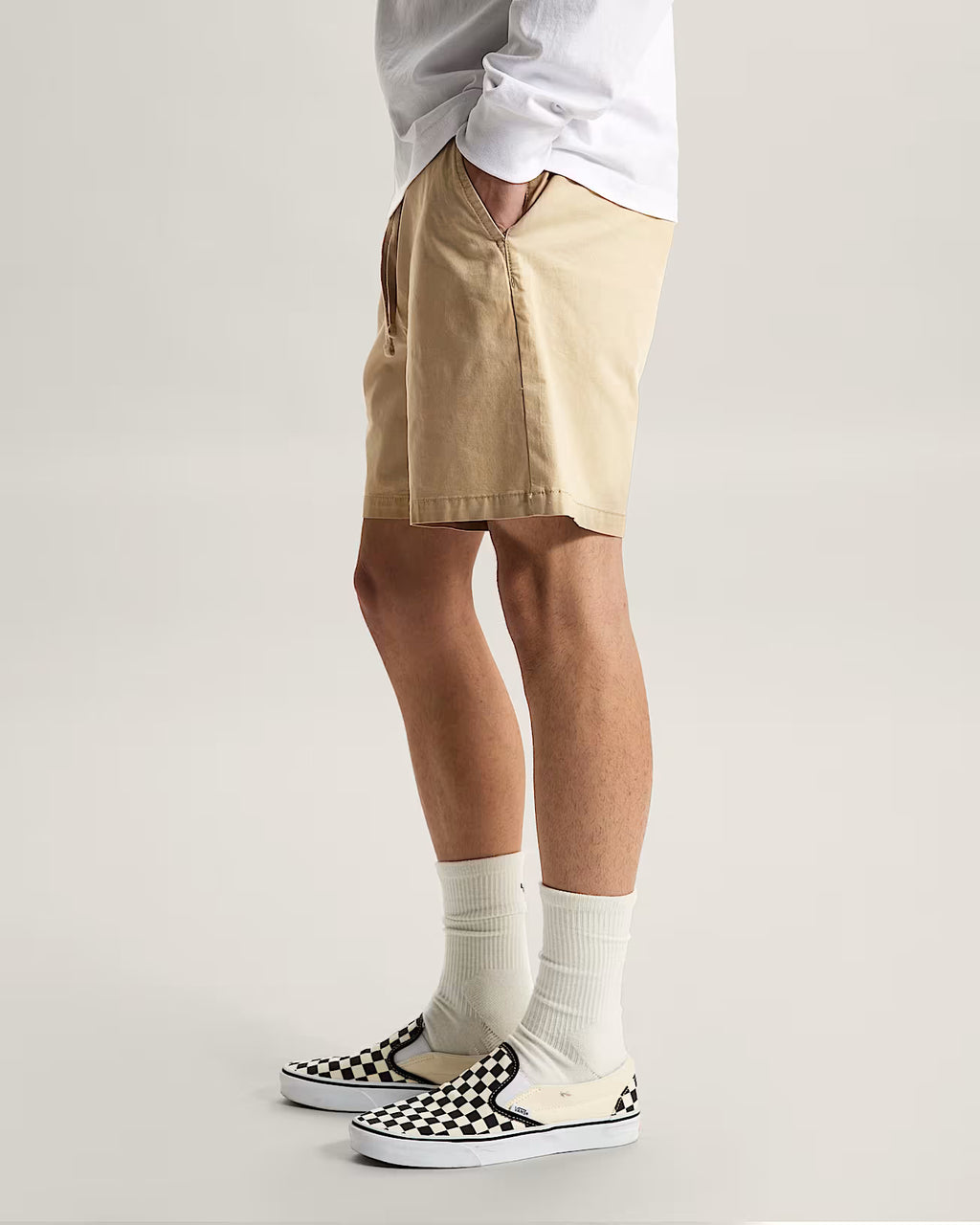 🩳 Vans Range Relaxed Elastic Shorts – Pantaloncini Unisex Relaxed Fit - Beige