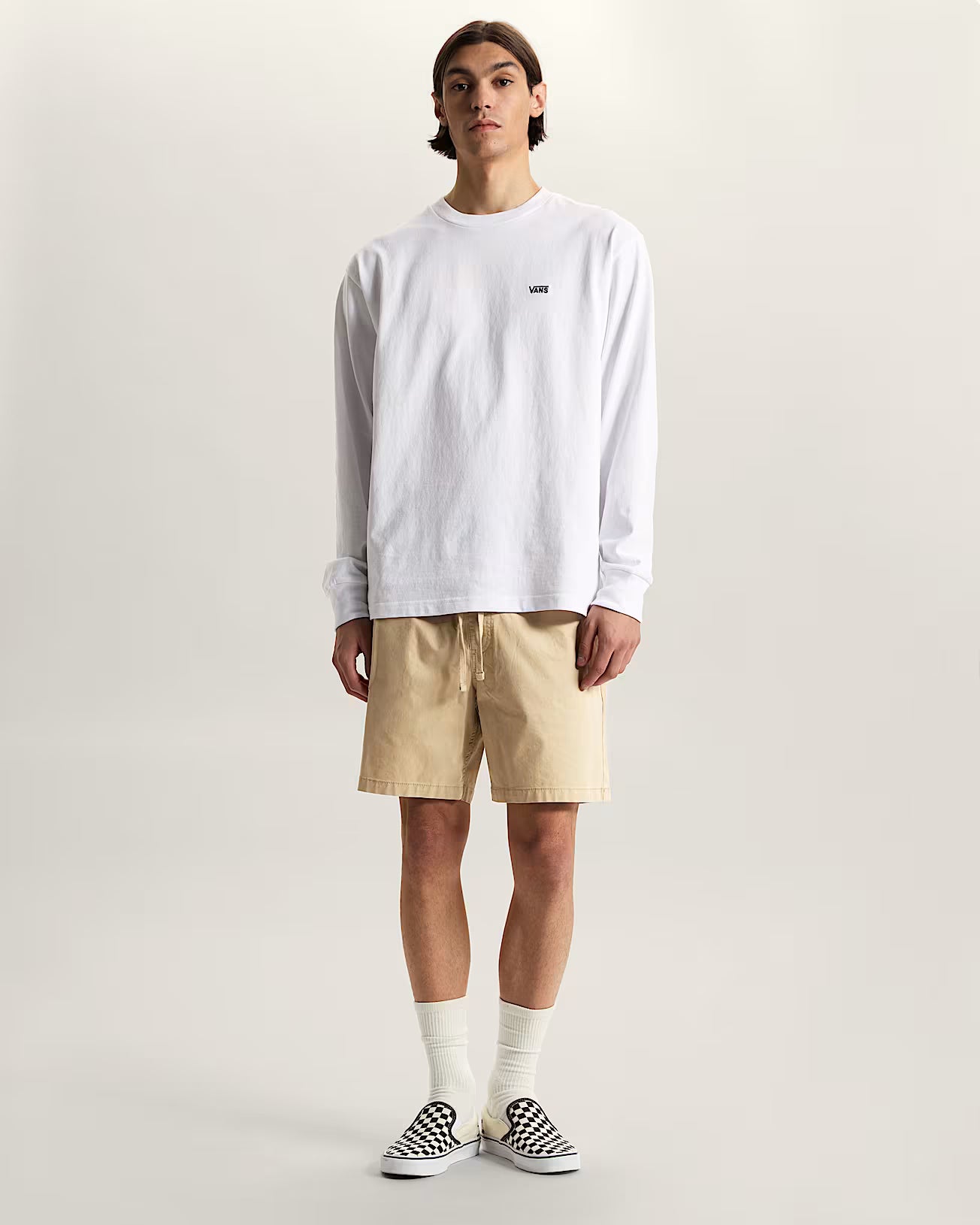 🩳 Vans Range Relaxed Elastic Shorts – Pantaloncini Unisex Relaxed Fit - Beige