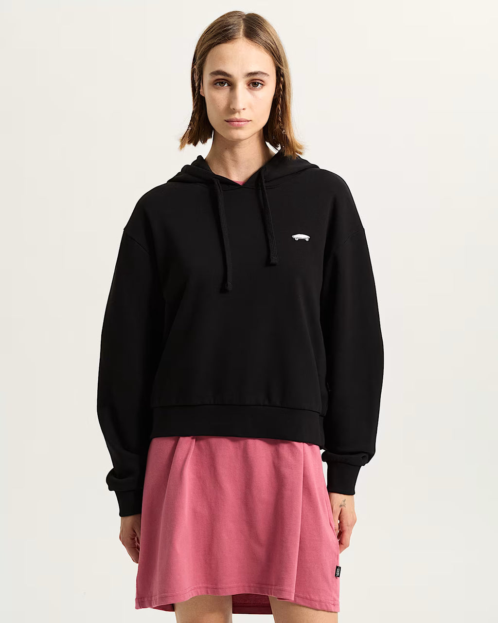 Vans Felpa con Cappuccio W SALTON RLX FT – Hoodie Donna Streetwear - Black