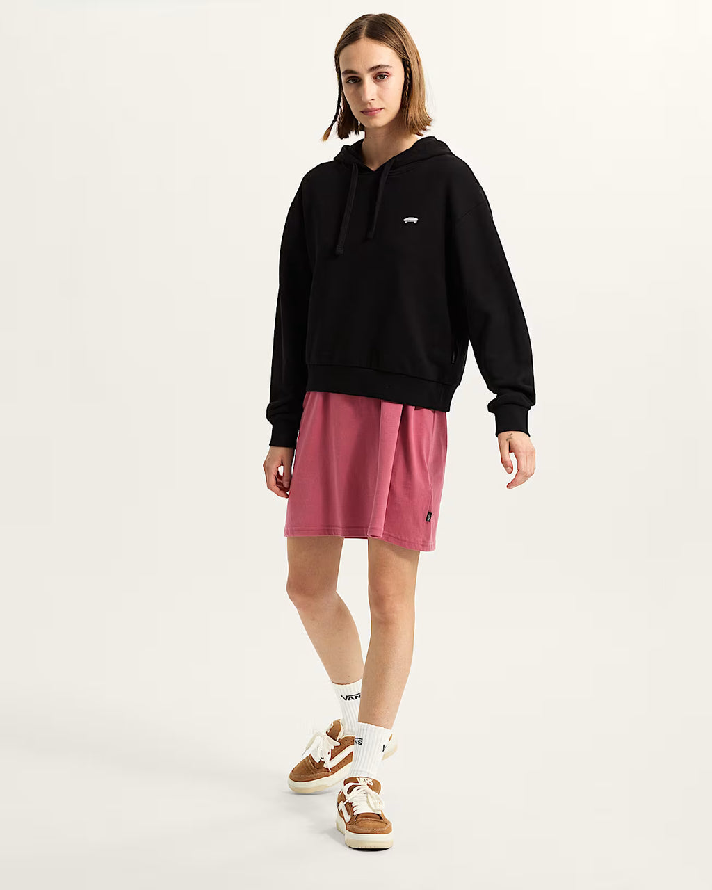 Vans Felpa con Cappuccio W SALTON RLX FT – Hoodie Donna Streetwear - Black