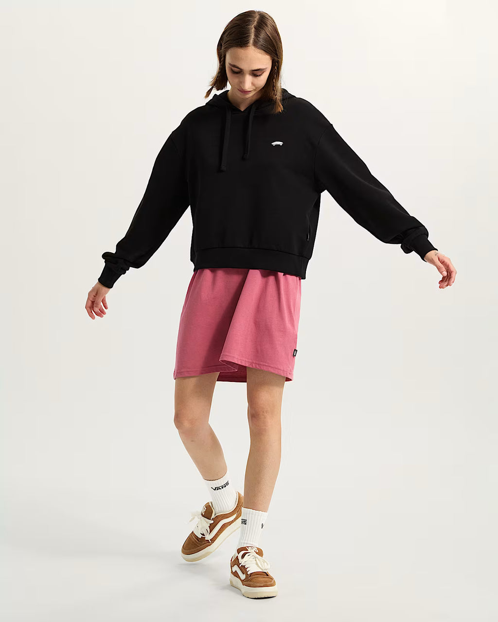 Vans Felpa con Cappuccio W SALTON RLX FT – Hoodie Donna Streetwear - Black