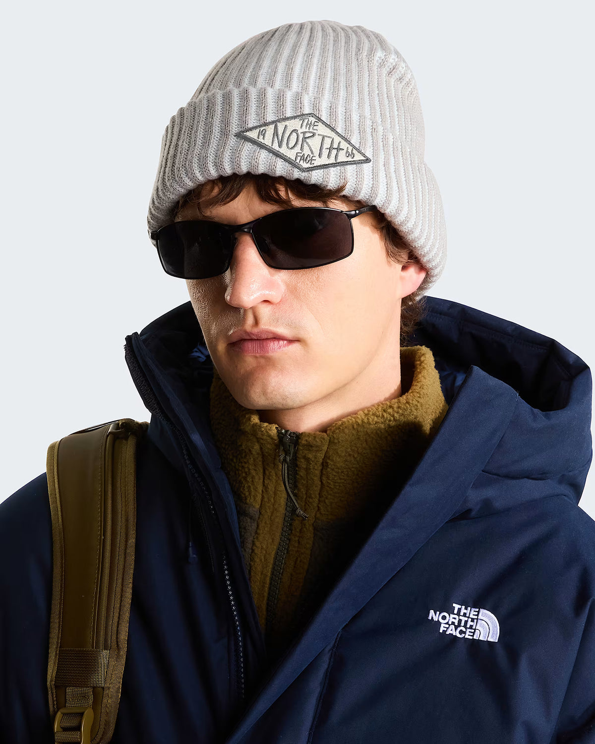 Berretto The North Face Salty Lined Special Edition Beanie - Stone Slab-TNF 66 Patch