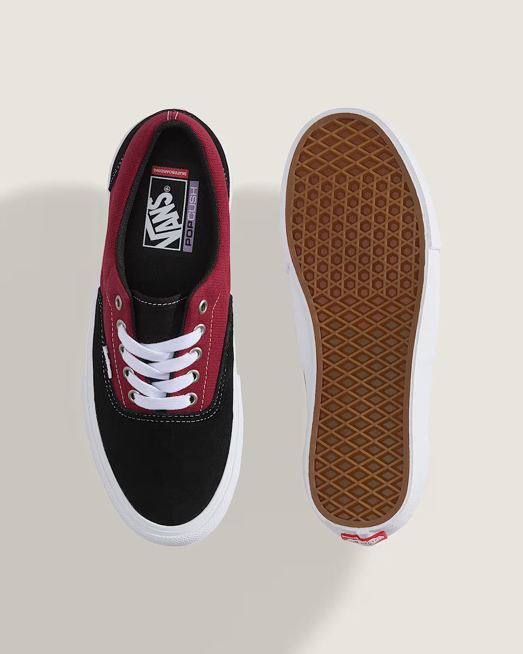 Vans Skate Era Black Dark Red VN000ECRBDK | FW26