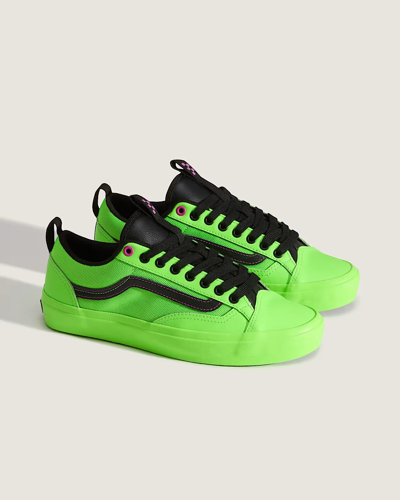 🛹 Vans Skate Old Skool 36+ – Scarpe Skate Uomo e Donna - Acid Airbrush Black - Green
