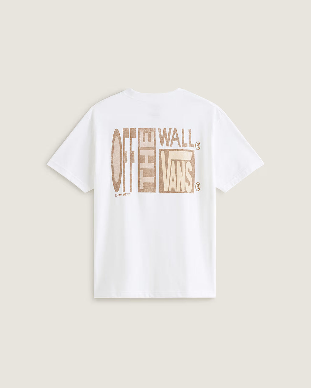 👕 Vans Stretch Stack Crackle T-Shirt – Maglietta Unisex - White