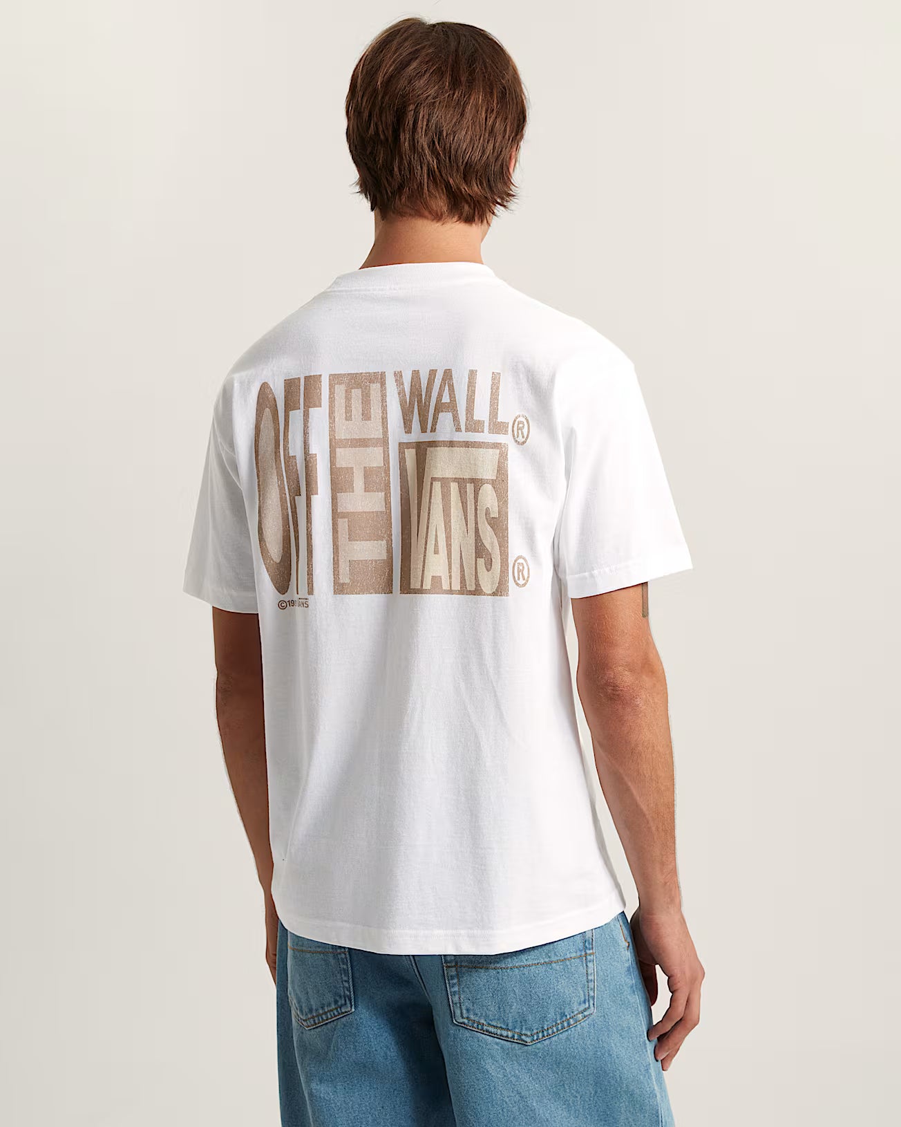👕 Vans Stretch Stack Crackle T-Shirt – Maglietta Unisex - White