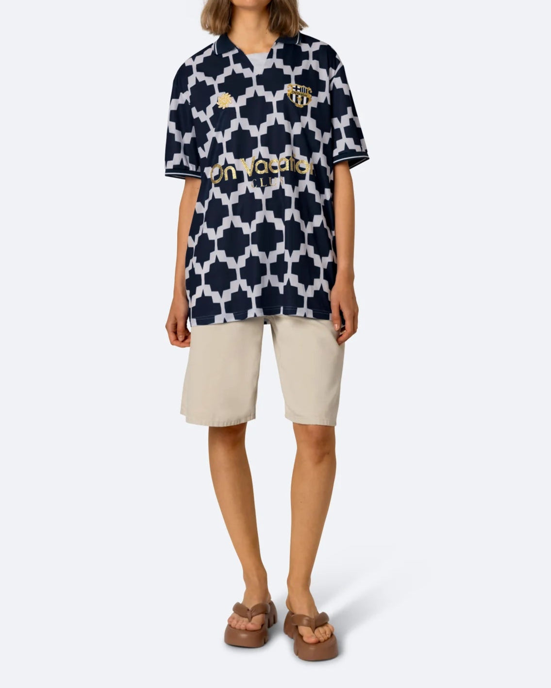 On Vacation Summer Soccer Jersey T-shirt – Multi