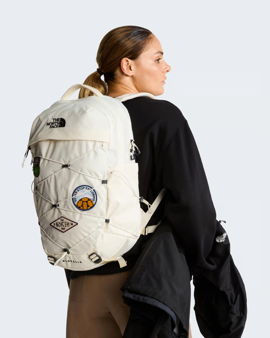 Zaino The North Face Borealis Patch 21L - White Dune - Patch