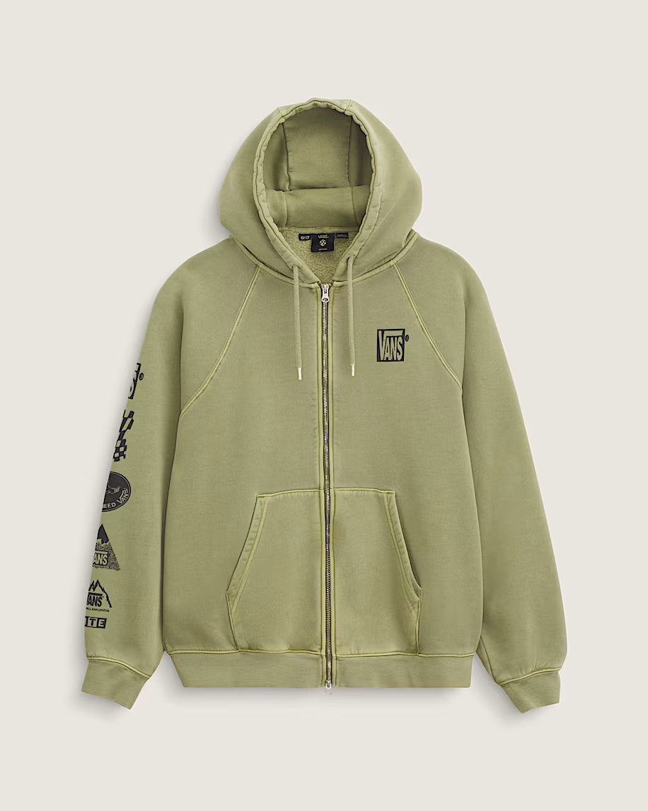 VANS Team Zip Hoodie - LODEN GREEN