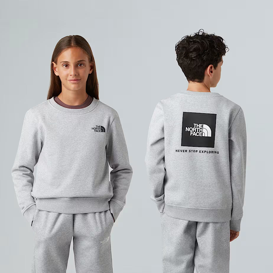 Felpa THE NORTH FACE Redbox da ragazzi TNF LIGHT GREY (6-16 anni)