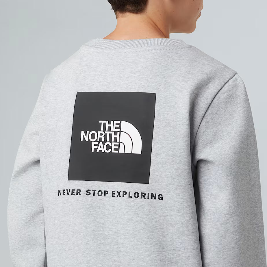 Felpa THE NORTH FACE Redbox da ragazzi TNF LIGHT GREY (6-16 anni)