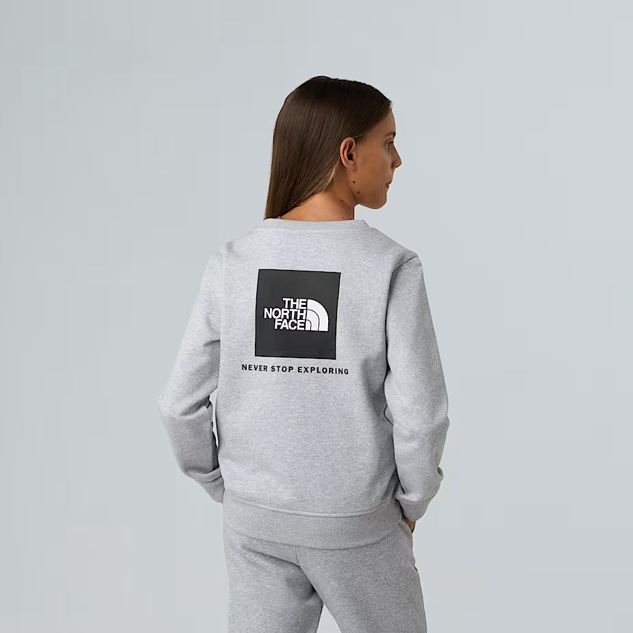 Felpa THE NORTH FACE Redbox da ragazzi TNF LIGHT GREY (6-16 anni)