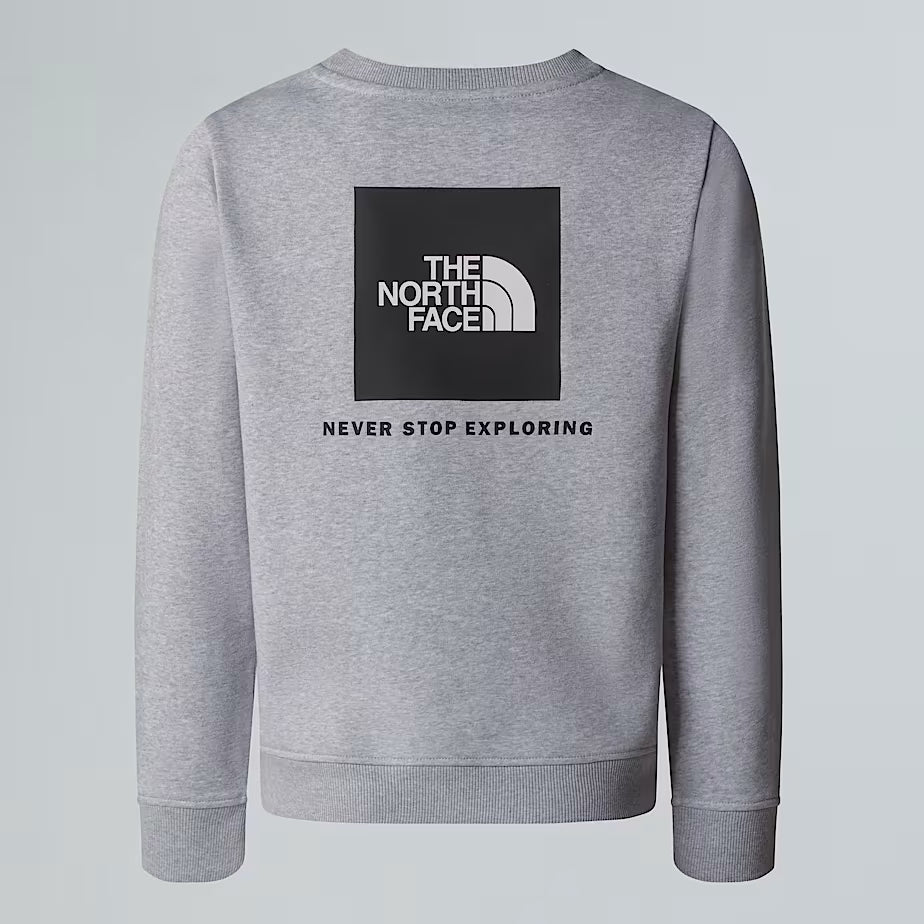 Felpa THE NORTH FACE Redbox da ragazzi TNF LIGHT GREY (6-16 anni)