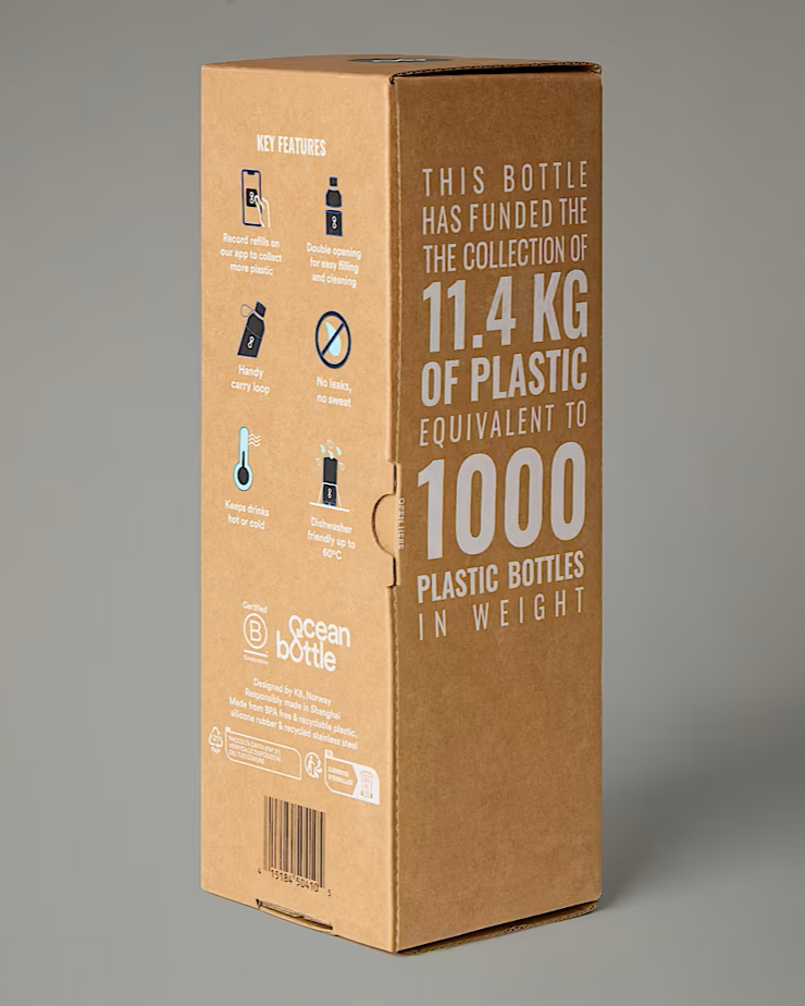 THE NORTH FACE X Ocean Bottle 1L BLACK water bottle